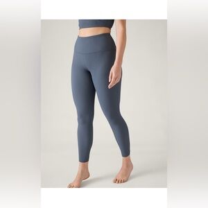Athleta Elation Ribbed Tight Size Medium Color Granite Blue